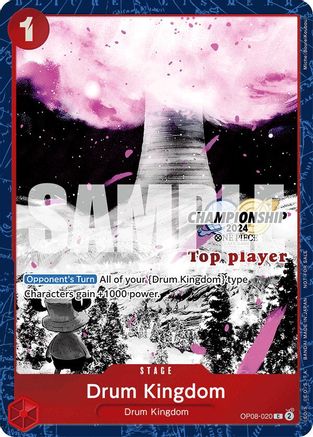 Drum Kingdom (Championship 2024 Top Player Pack Vol. 2) (OP08-020) - One Piece Promotion Cards