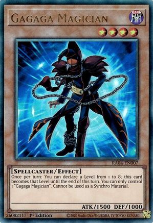Gagaga Magician (Ultimate Rare) (RA04-EN007) - Quarter Century Stampede 1st Edition