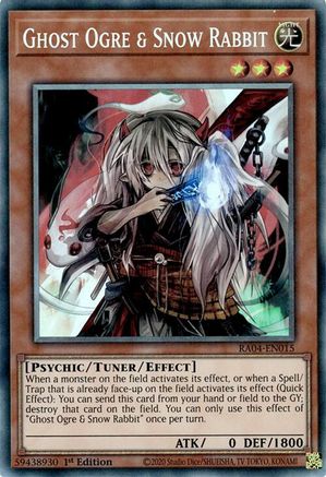 Ghost Ogre & Snow Rabbit (CR) (RA04-EN015) - Quarter Century Stampede 1st Edition