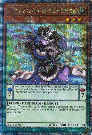Archfiend Eccentrick (Quarter Century Secret Rare) (RA04-EN017) - Quarter Century Stampede 1st Edition