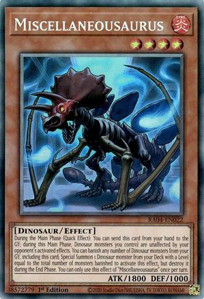Miscellaneousaurus (CR) (RA04-EN022) - Quarter Century Stampede 1st Edition