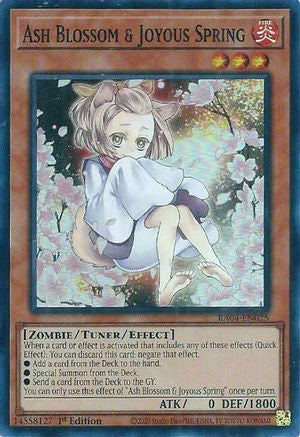Ash Blossom & Joyous Spring (Alternate Art) (RA04-EN025) - Quarter Century Stampede 1st Edition