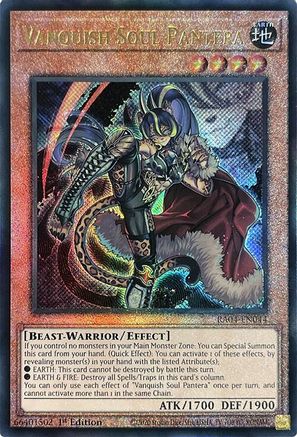 Vanquish Soul Pantera (Ultimate Rare) (RA04-EN044) - Quarter Century Stampede 1st Edition