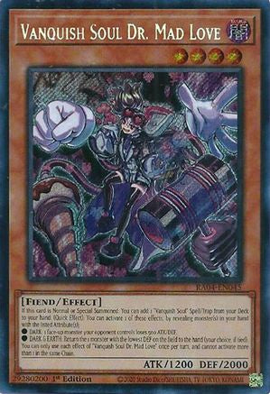 Vanquish Soul Dr. Mad Love (Secret Rare) (RA04-EN045) - Quarter Century Stampede 1st Edition