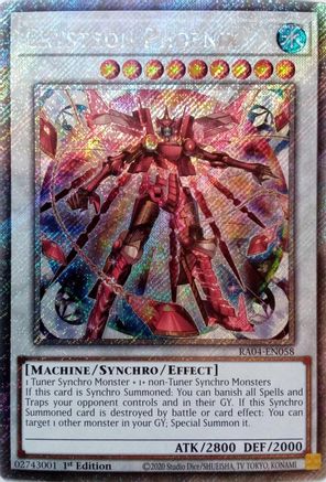 Crystron Phoenix (Platinum Secret Rare) (RA04-EN058) - Quarter Century Stampede 1st Edition