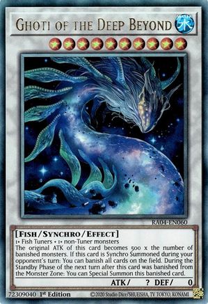 Ghoti of the Deep Beyond (Ultimate Rare) (RA04-EN060) - Quarter Century Stampede 1st Edition