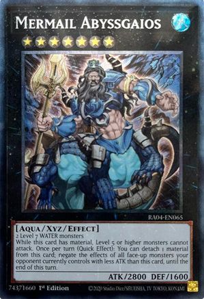 Mermail Abyssgaios (PCR) (RA04-EN065) - Quarter Century Stampede 1st Edition