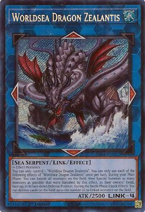 Worldsea Dragon Zealantis (Secret Rare) (RA04-EN082) - Quarter Century Stampede 1st Edition
