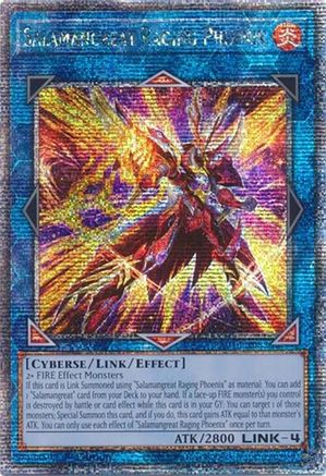 Salamangreat Raging Phoenix (Quarter Century Secret Rare) (RA04-EN083) - Quarter Century Stampede 1st Edition