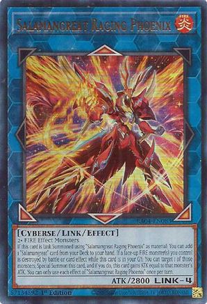 Salamangreat Raging Phoenix (UR) (RA04-EN083) - Quarter Century Stampede 1st Edition