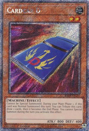 Cardcar D (Platinum Secret Rare) (RA04-EN181) - Quarter Century Stampede 1st Edition