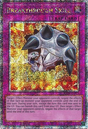 Breakthrough Skill (Quarter Century Secret Rare) (RA04-EN202) - Quarter Century Stampede 1st Edition