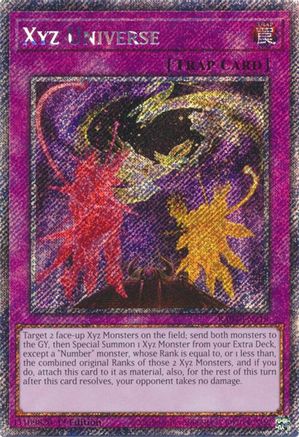 Xyz Universe (Platinum Secret Rare) (RA04-EN218) - Quarter Century Stampede 1st Edition