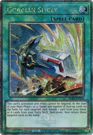 Gordian Slicer (Quarter Century Secret Rare) (ALIN-EN066) - Alliance Insight 1st Edition