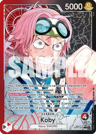Koby (001) (Alternate Art) (OP11-001) - A Fist of Divine Speed