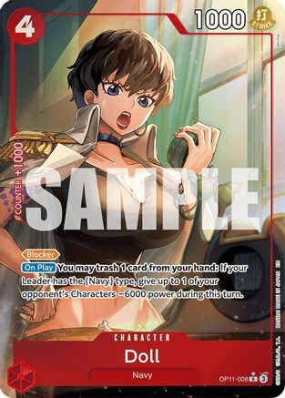 Doll (Alternate Art) (OP11-008) - A Fist of Divine Speed