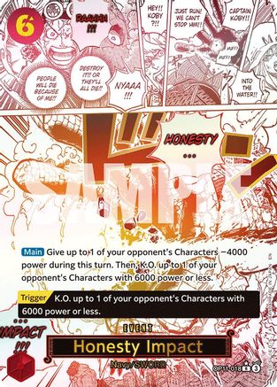 Honesty Impact (Alternate Art) (OP11-018) - A Fist of Divine Speed