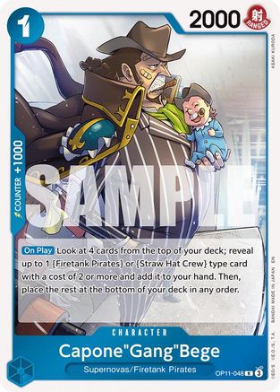 Capone"Gang"Bege (048) (OP11-048) - A Fist of Divine Speed