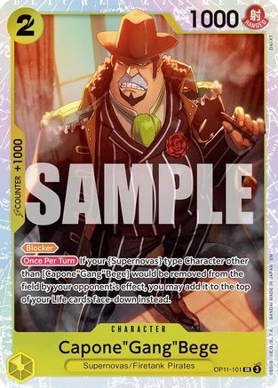 Capone"Gang"Bege (101) (OP11-101) - A Fist of Divine Speed