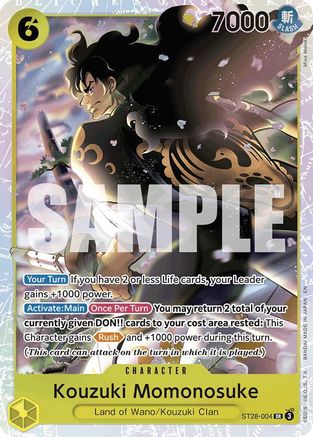 Kouzuki Momonosuke (ST28-004) - Starter Deck 28: GREEN/YELLOW Yamato