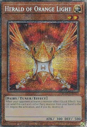 Herald of Orange Light (Starlight Rare) (BLMM-EN103) - Battles of Legend: Monster Mayhem 1st Edition