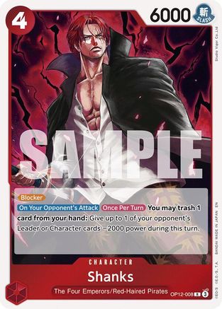 Shanks (008) (OP12-008) - Legacy of the Master