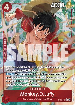 Monkey.D.Luffy (Alternate Art) (OP12-015) - Legacy of the Master