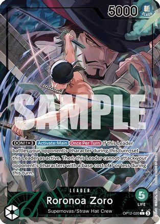 Roronoa Zoro (020) (Alternate Art) (OP12-020) - Legacy of the Master