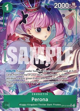 Perona (Alternate Art) (OP12-034) - Legacy of the Master