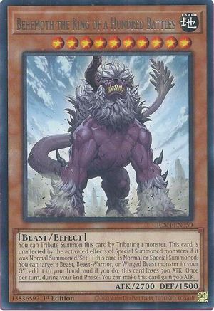 Behemoth the King of a Hundred Battles (JUSH-EN050) - Justice Hunters 1st Edition