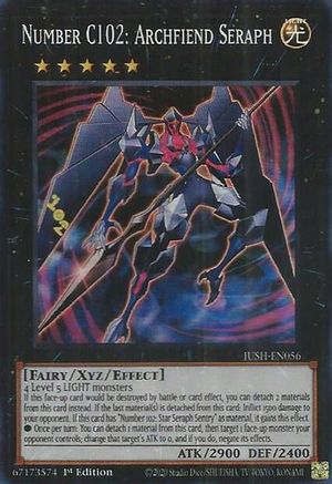 Number C102: Archfiend Seraph (JUSH-EN056) - Justice Hunters 1st Edition