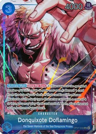 Donquixote Doflamingo (Seven Warlords of the Sea Binder Set) (OP07-048) - One Piece Promotion Cards