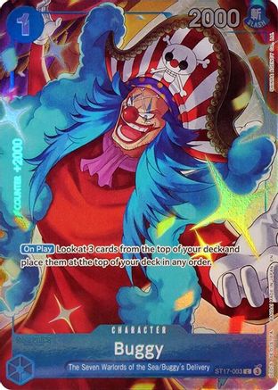 Buggy (Seven Warlords of the Sea Binder Set) (ST17-003) - One Piece Promotion Cards
