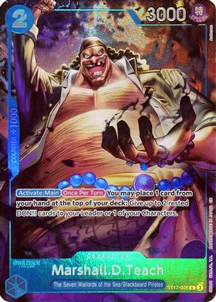 Marshall.D.Teach (Seven Warlords of the Sea Binder Set) (ST17-005) - One Piece Promotion Cards