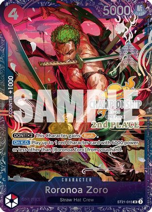 Roronoa Zoro (CS 25-26 2nd Place) (ST21-015) - One Piece Promotion Cards