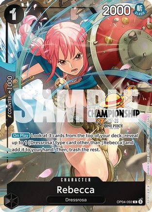 Rebecca (CS 25-26 Celebration Pack) (OP04-092) - One Piece Promotion Cards