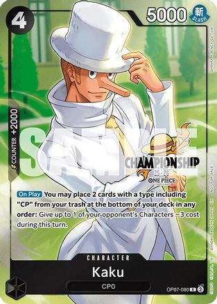 Kaku (CS 25-26 Celebration Pack) (OP07-080) - One Piece Promotion Cards