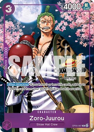Zoro-Juurou (CS 25-26 Event Pack Finalist Ver.) (OP05-067) - One Piece Promotion Cards