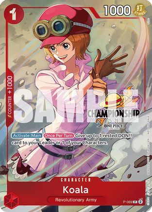 Koala (CS 25-26 Event Pack Finalist Ver.) (P-069) - One Piece Promotion Cards