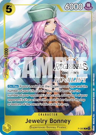 Jewelry Bonney (Online Regional Finalist Card Set 2025 Vol.2) (P-085) - One Piece Promotion Cards