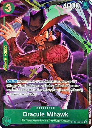 Dracule Mihawk (Illustration Box Vol.4) (ST12-003) - One Piece Promotion Cards