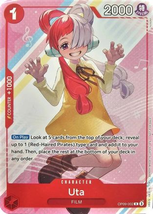 Uta (Welcome Pack Vol. 2) (OP09-002) - One Piece Promotion Cards