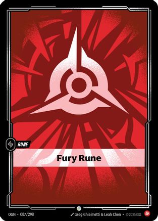Fury Rune (007/298) - Origins Foil