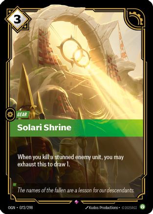 Solari Shrine (072/298) - Origins