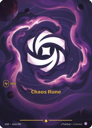 Chaos Rune (Alternate Art) (166a/298) - Origins