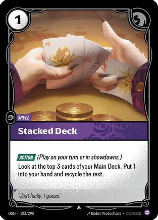 Stacked Deck (183/298) - Origins Foil