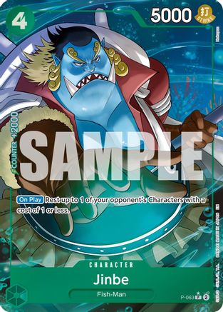 Jinbe - P-063 (Alternate Art) (P-063) - Premium Booster -The Best- Vol. 2