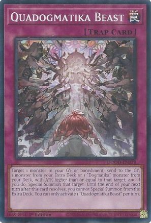 Quadogmatika Beast (DOOD-EN078) - Doom of Dimensions 1st Edition