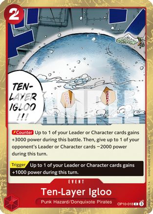 Ten-Layer Igloo (Pirate Foil) (OP10-018) - Premium Booster -The Best- Vol. 2