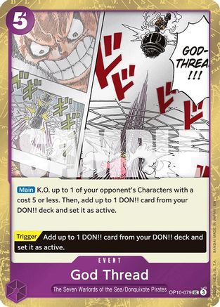 God Thread (Pirate Foil) (OP10-079) - Premium Booster -The Best- Vol. 2